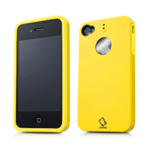  Capdase Polimor Protective Case Polishe Yellow/Yellow for iPhone 4/4S (PMIH4-51EE)